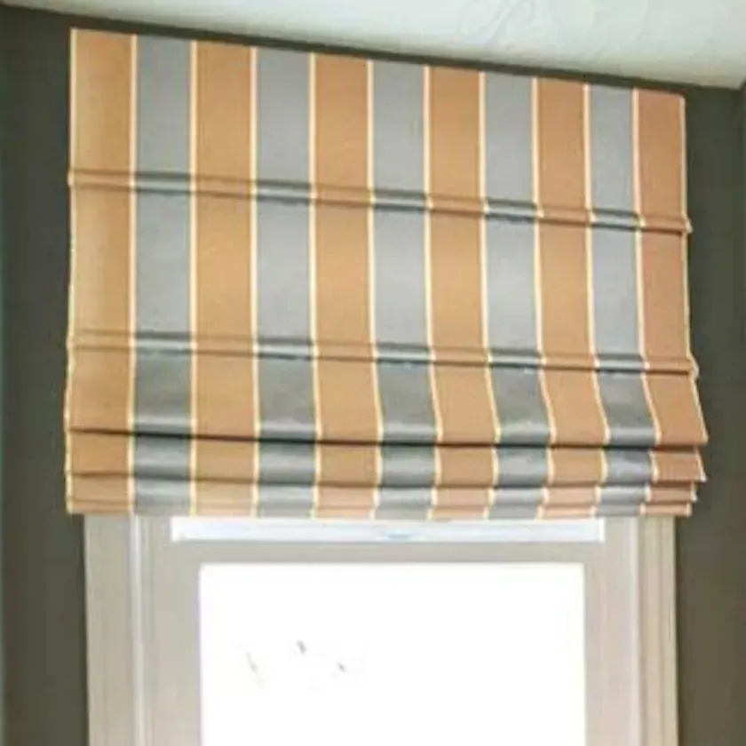 Slatted Roman Shades