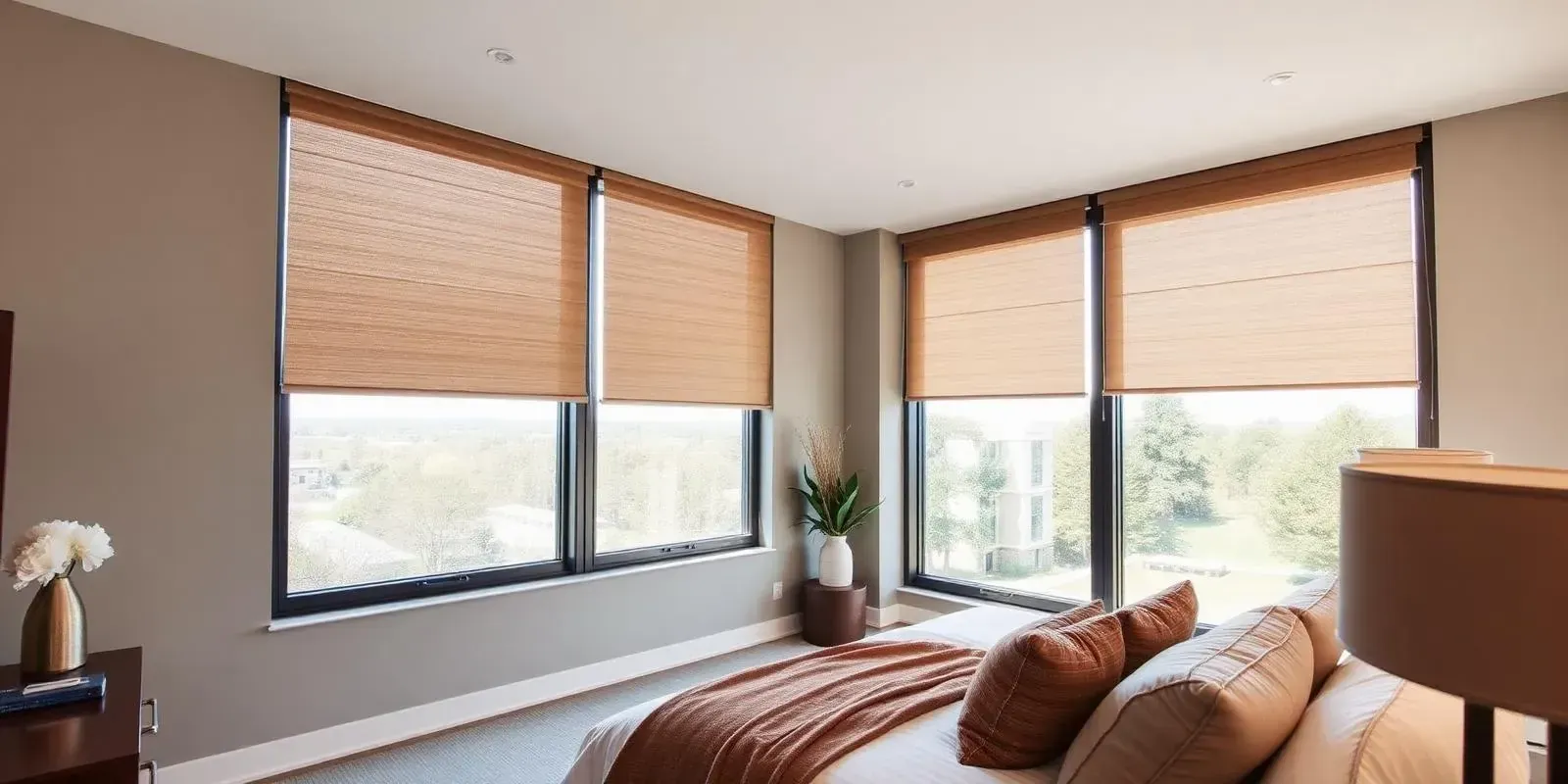 Denver living room styled with custom Blinds Couture window treatments